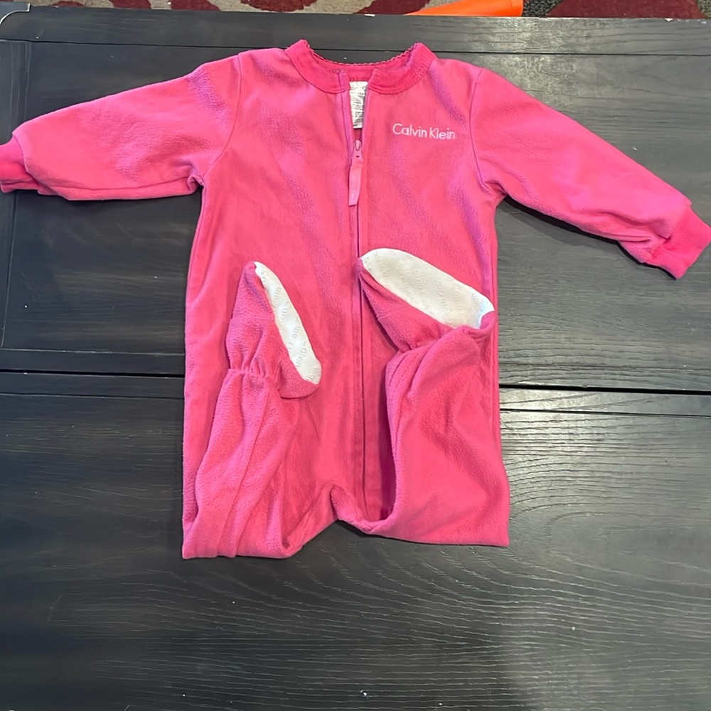 Calvin Klein Footie Pajamas-18 months